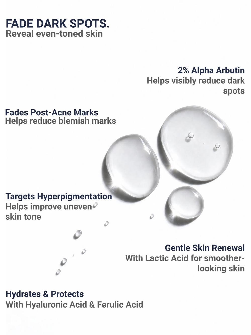 Immaculate Alpha Arbutin 2% Face Serum 30ml amber glass dropper bottle for dark spots, hyperpigmentation and uneven skin tone