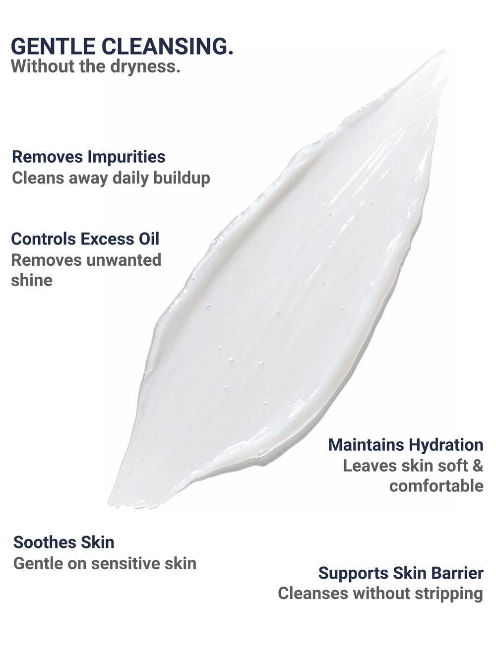 Immaculate Gentle Face Cleanser 125ml bottle with soothing actives, removes impurities, excess oil and makeup without stripping skin