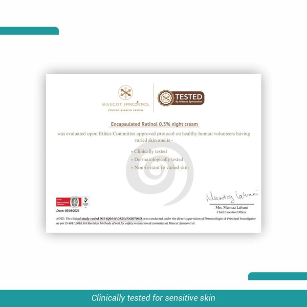 Encapsulated 0.3% Retinol Night Cream - Immaculate