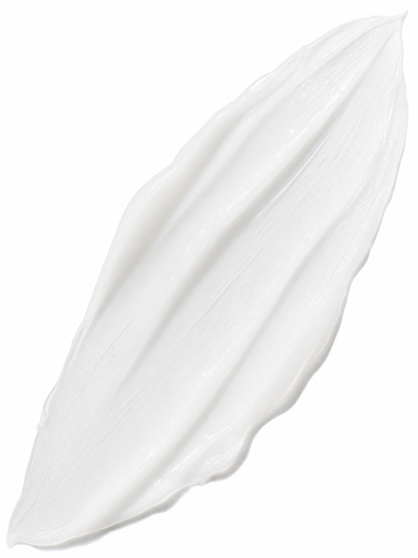 Immaculate Encapsulated 0.3% Retinol Night Cream texture swatch - soft milky translucent cream swiped on a white surface