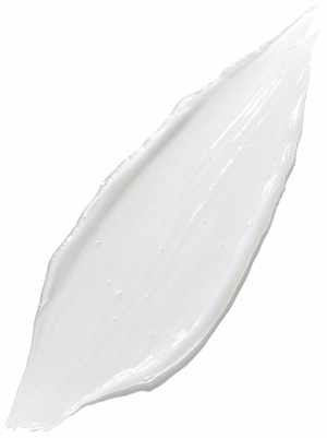 Immaculate Gentle Face Cleanser texture swatch - milky translucent cleansing gel swiped on a white surface