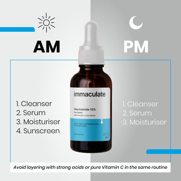 Niacinamide 10% + Zinc Face Serum - Immaculate