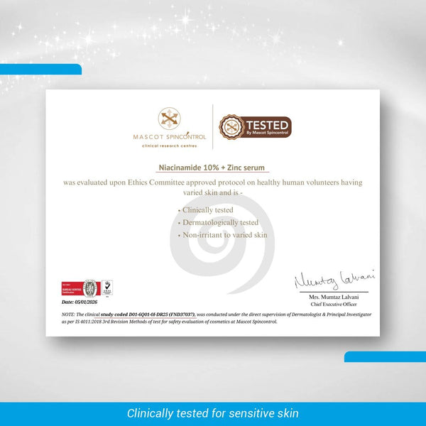 Niacinamide 10% + Zinc Face Serum - Immaculate