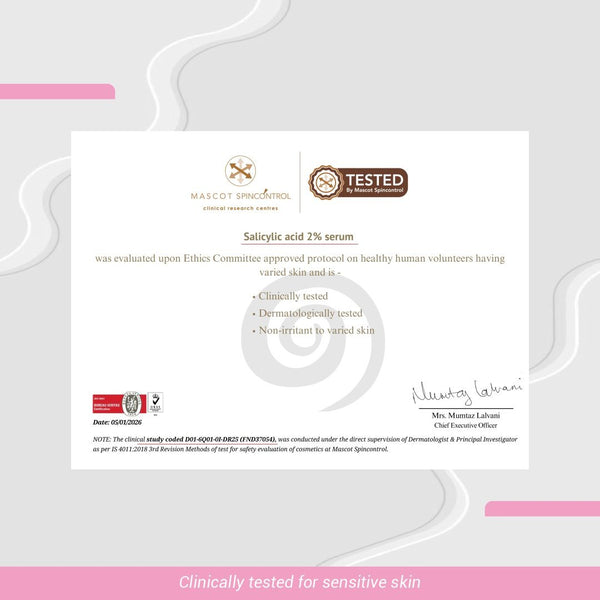 Salicylic Acid 2% Face Serum - Immaculate