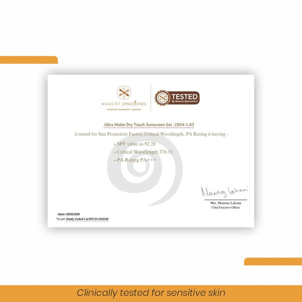 Ultra Matte Velvety Touch Sunscreen - Immaculate